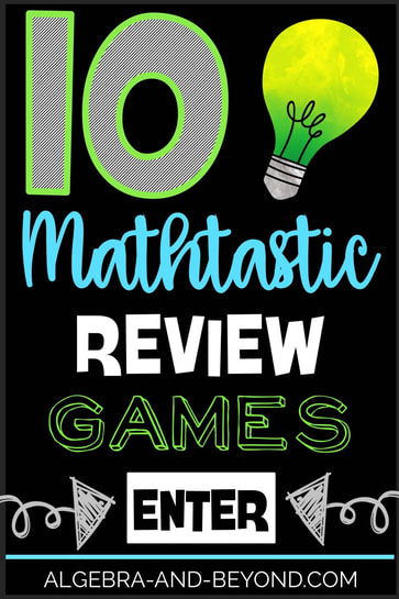 The BEST math review games for middle school and high school math students. Great to use as review, extra practice, or just some math fun!!!