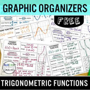 Trigonometry Functions Graphic Organizers