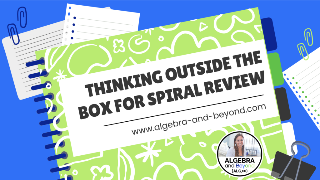 Download handouts for spiral review - math