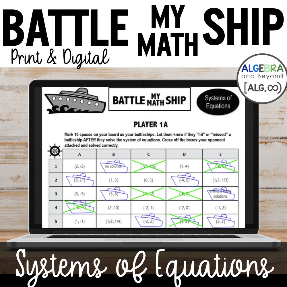 Systems of Equations Battleship Game
