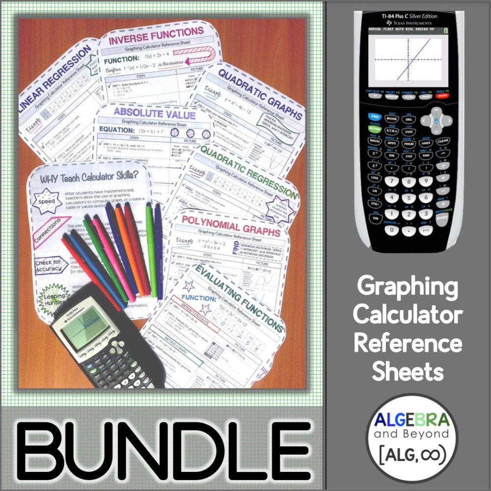 25+ graphing calculator reference sheets!